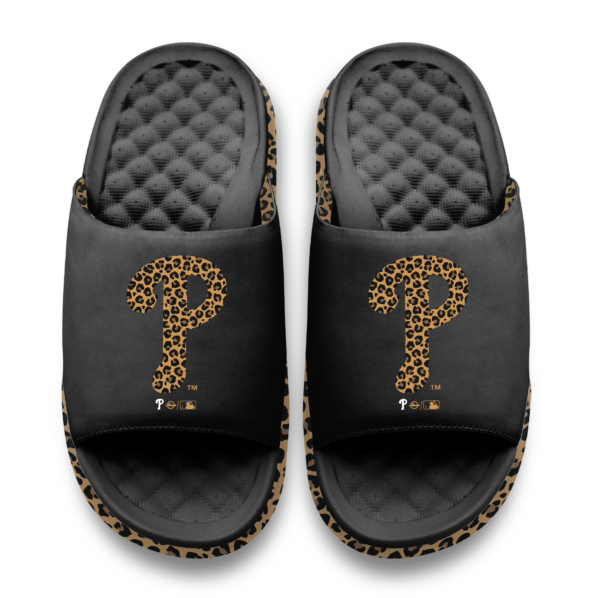 Philadelhipa Phillies Cheetah Dip Motive Slide Sandles