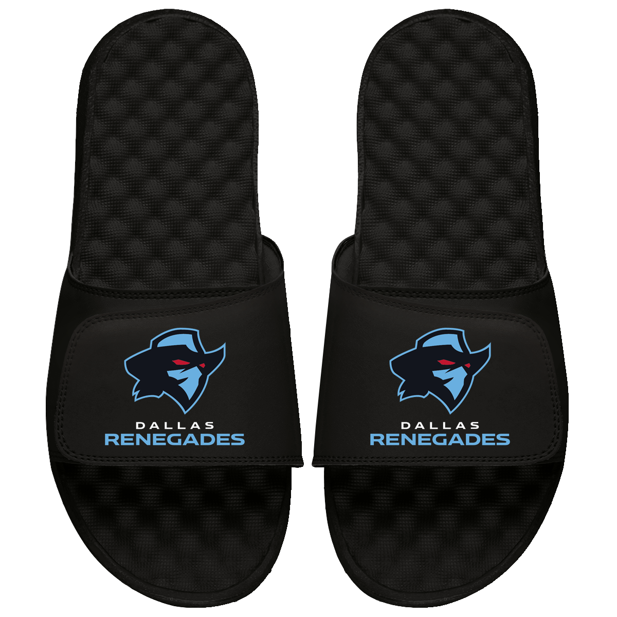 Dallas Renegades Primary Logo Stack Slide Sandals