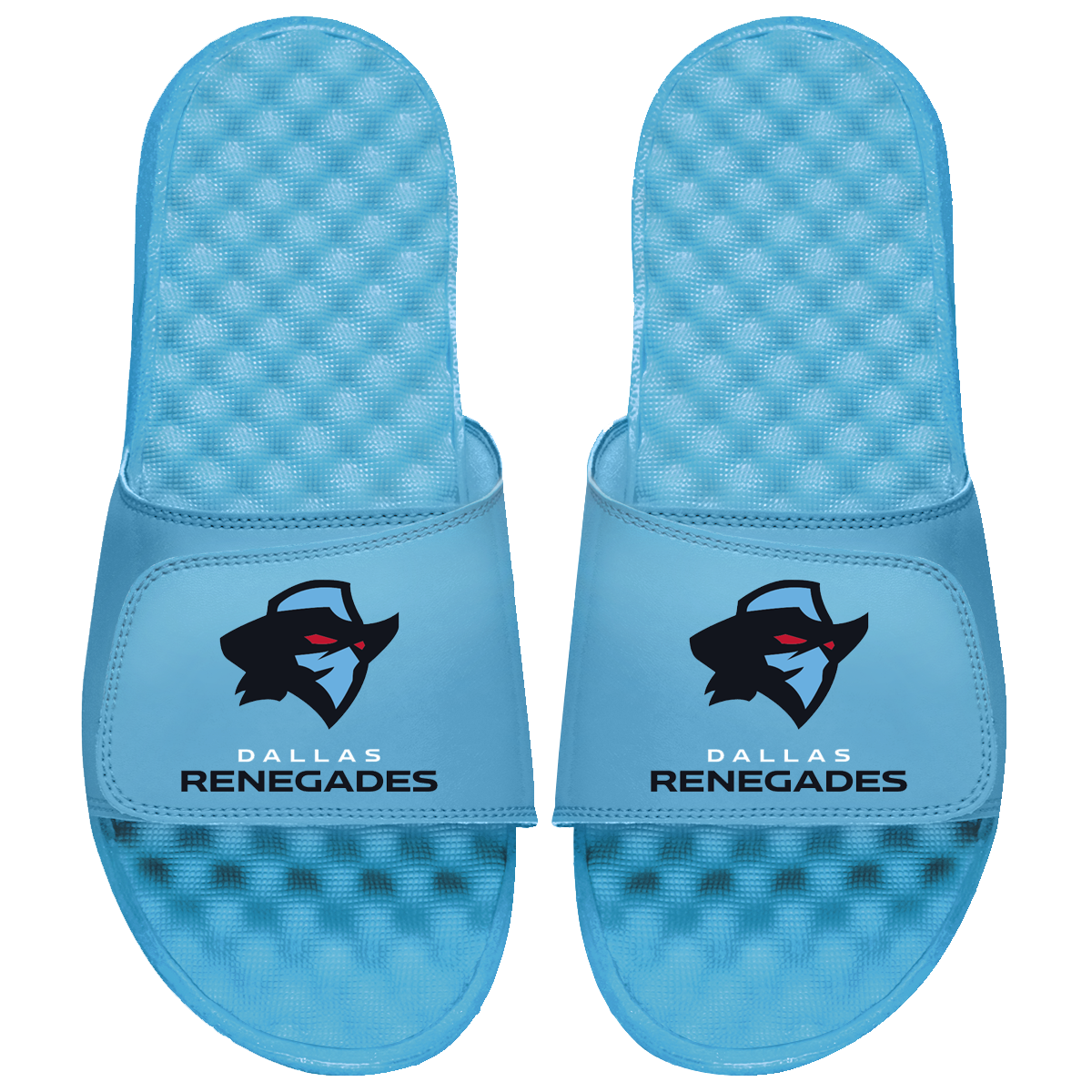 Dallas Renegades Primary Logo Stack Slide Sandals