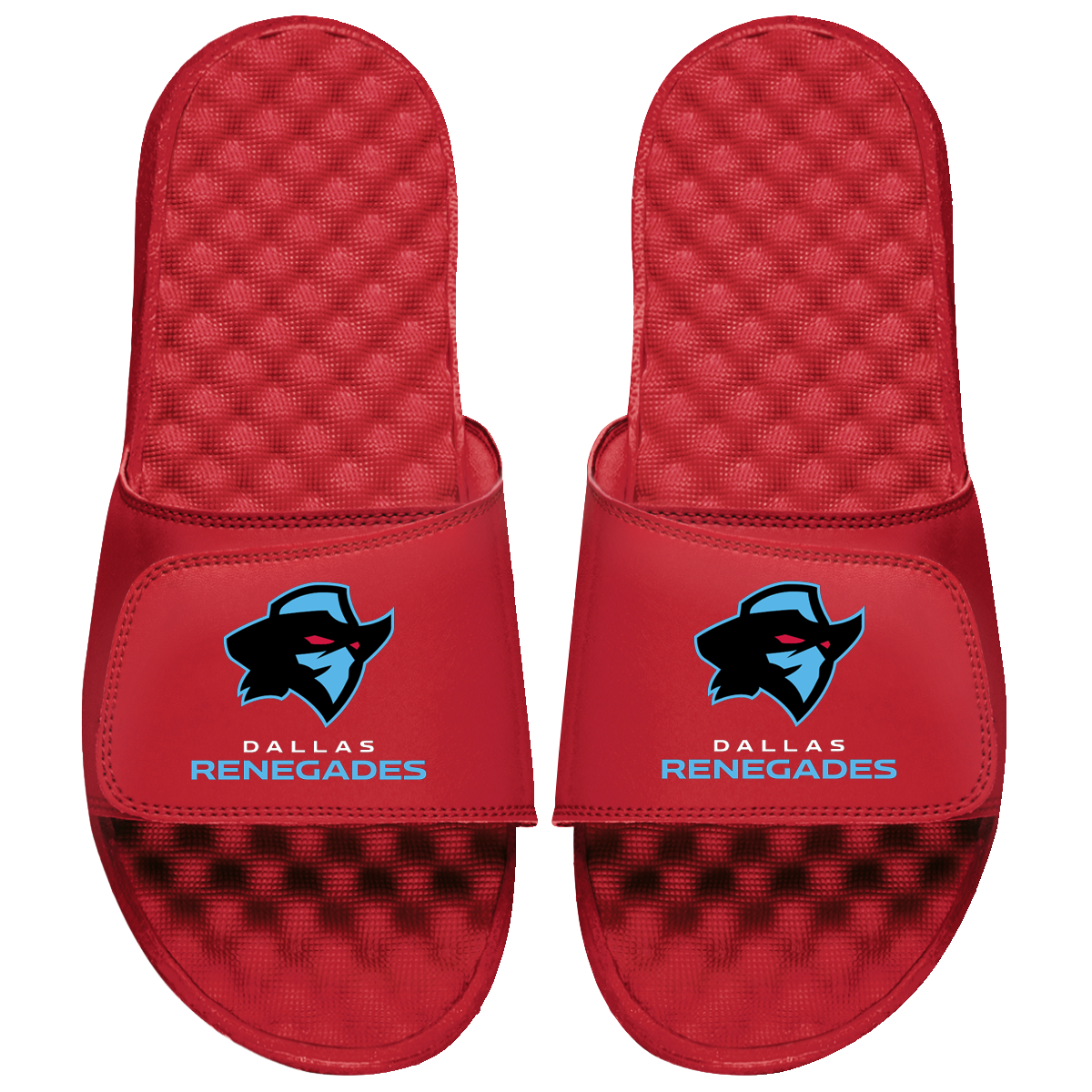Dallas Renegades Primary Logo Stack Slide Sandals