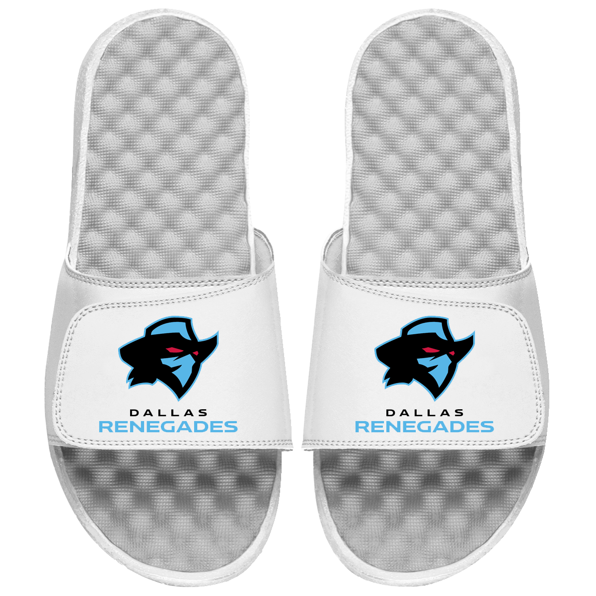 Dallas Renegades Primary Logo Stack Slide Sandals