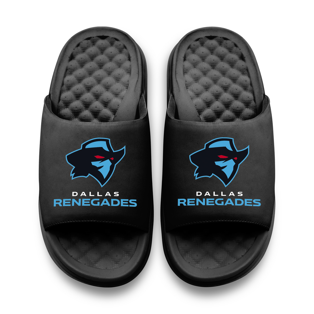 Dallas Renegades Primary Logo Stack Motive Slide Sandals