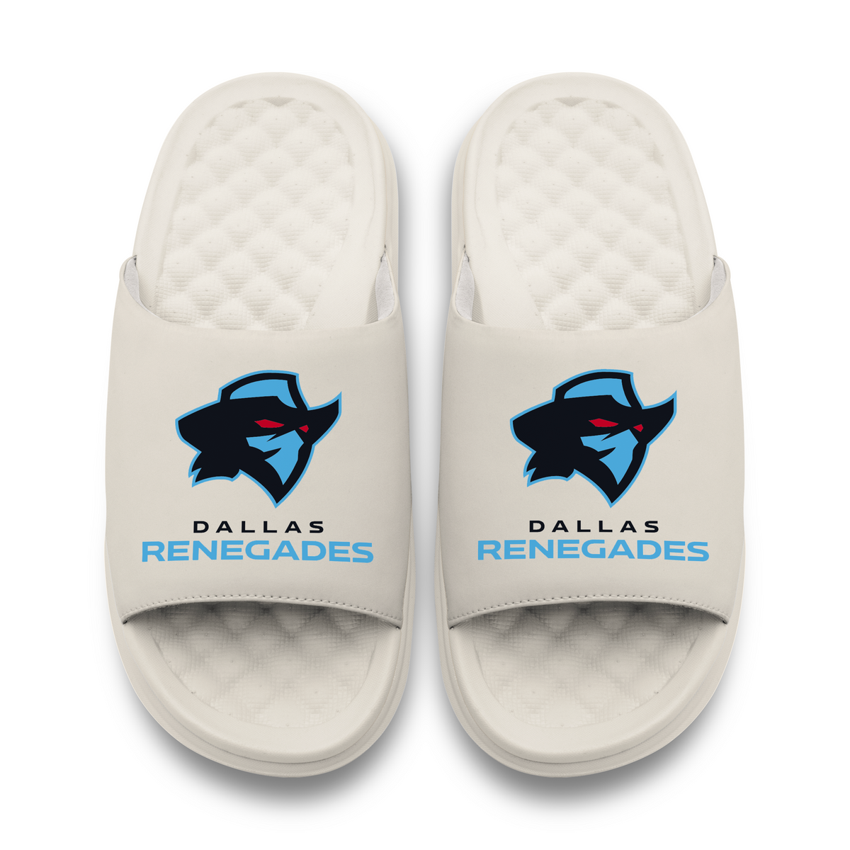 Dallas Renegades Primary Logo Stack Motive Slide Sandals