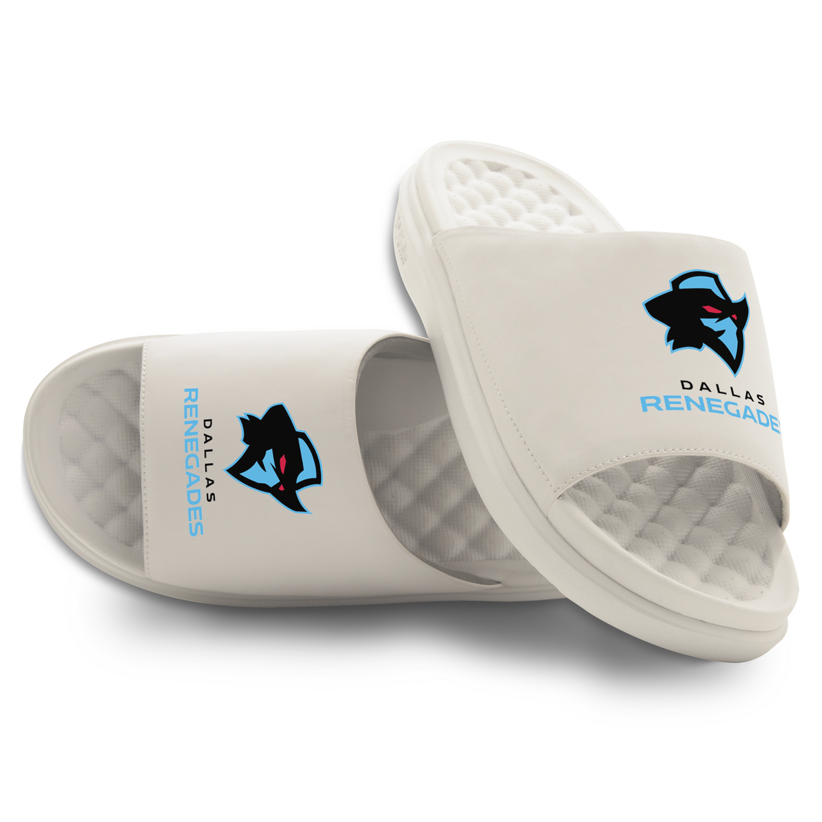 Dallas Renegades Primary Logo Stack Motive Slide Sandals