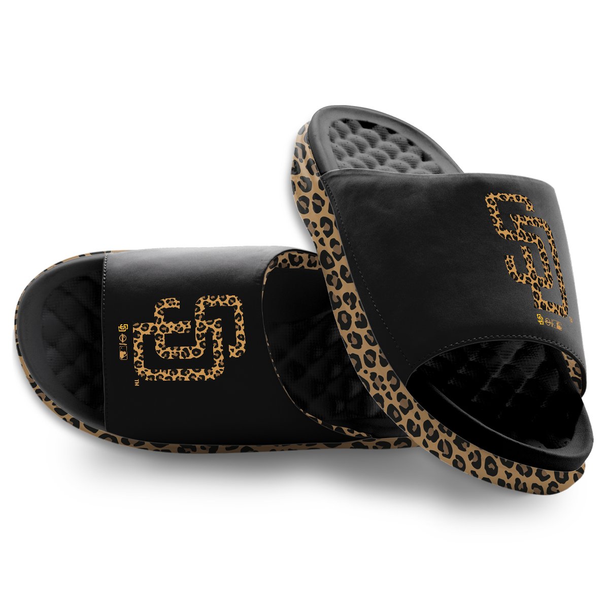 San Diego Padres Cheetah Dip Motive Slide Sandles