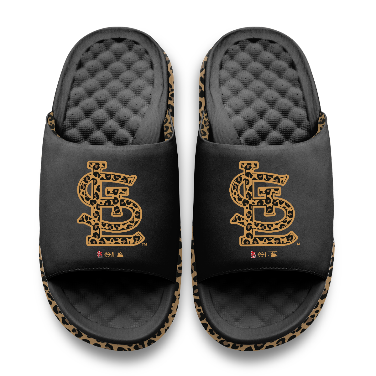 St. Louis Cardinals Cheetah Dip Motive Slide Sandles