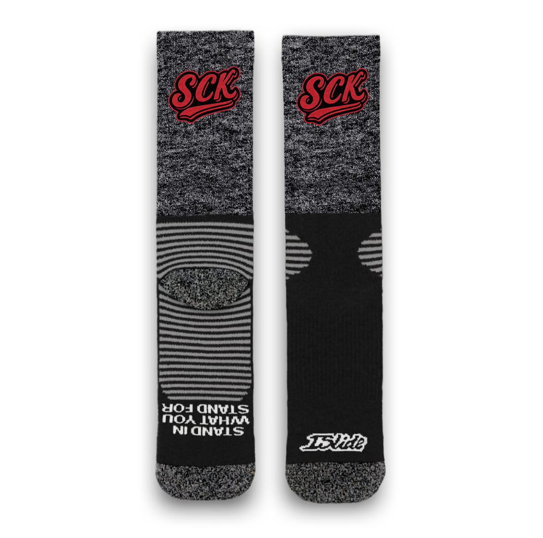 Stadium Custom Kicks Red Primary Athletic Socks