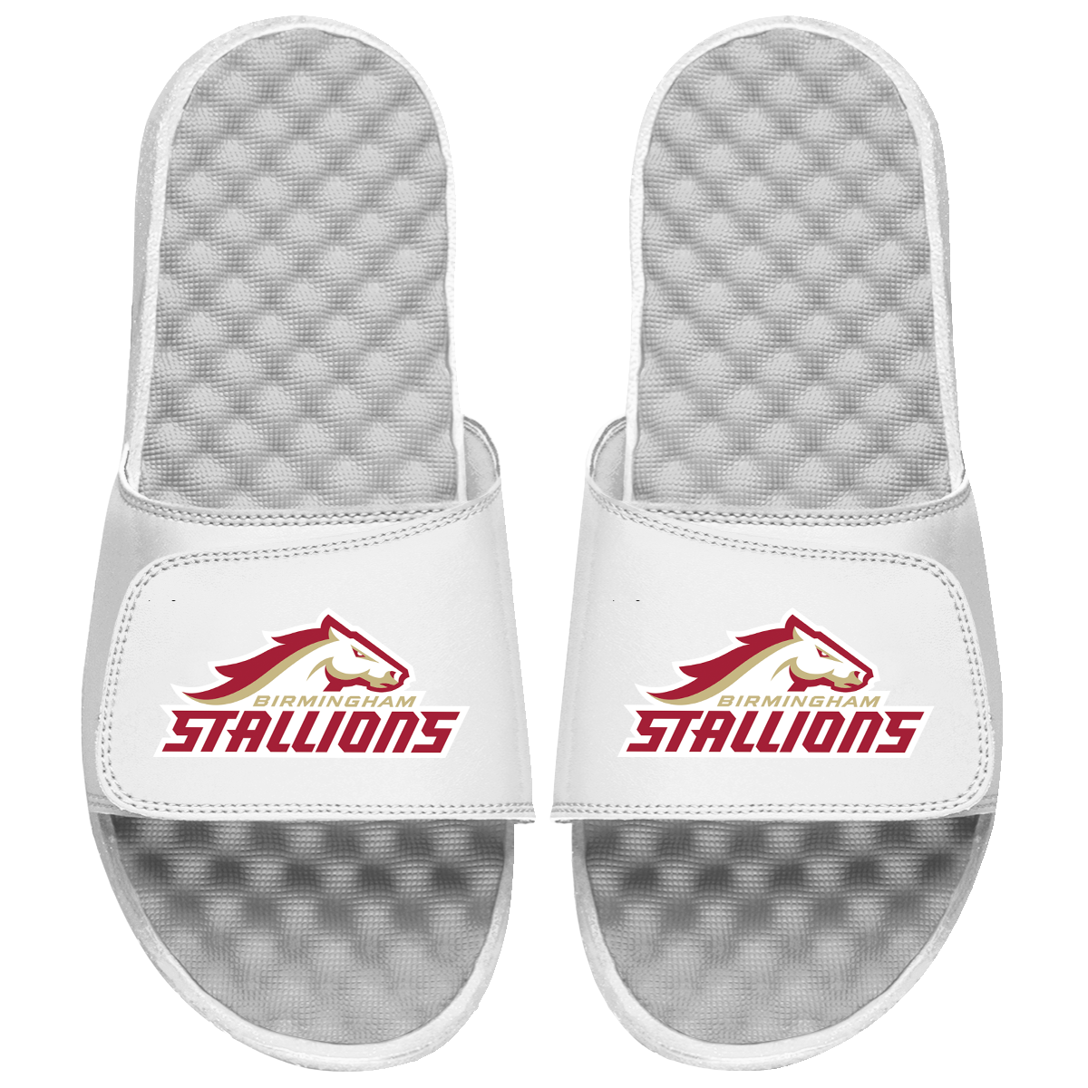 Birmingham Stallions Primary Logo Stack Slide Sandals
