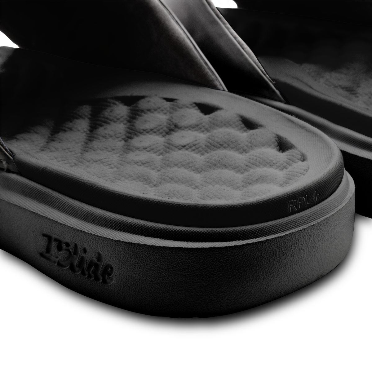 UFL Primary Logo Stack Motive Slide Sandals