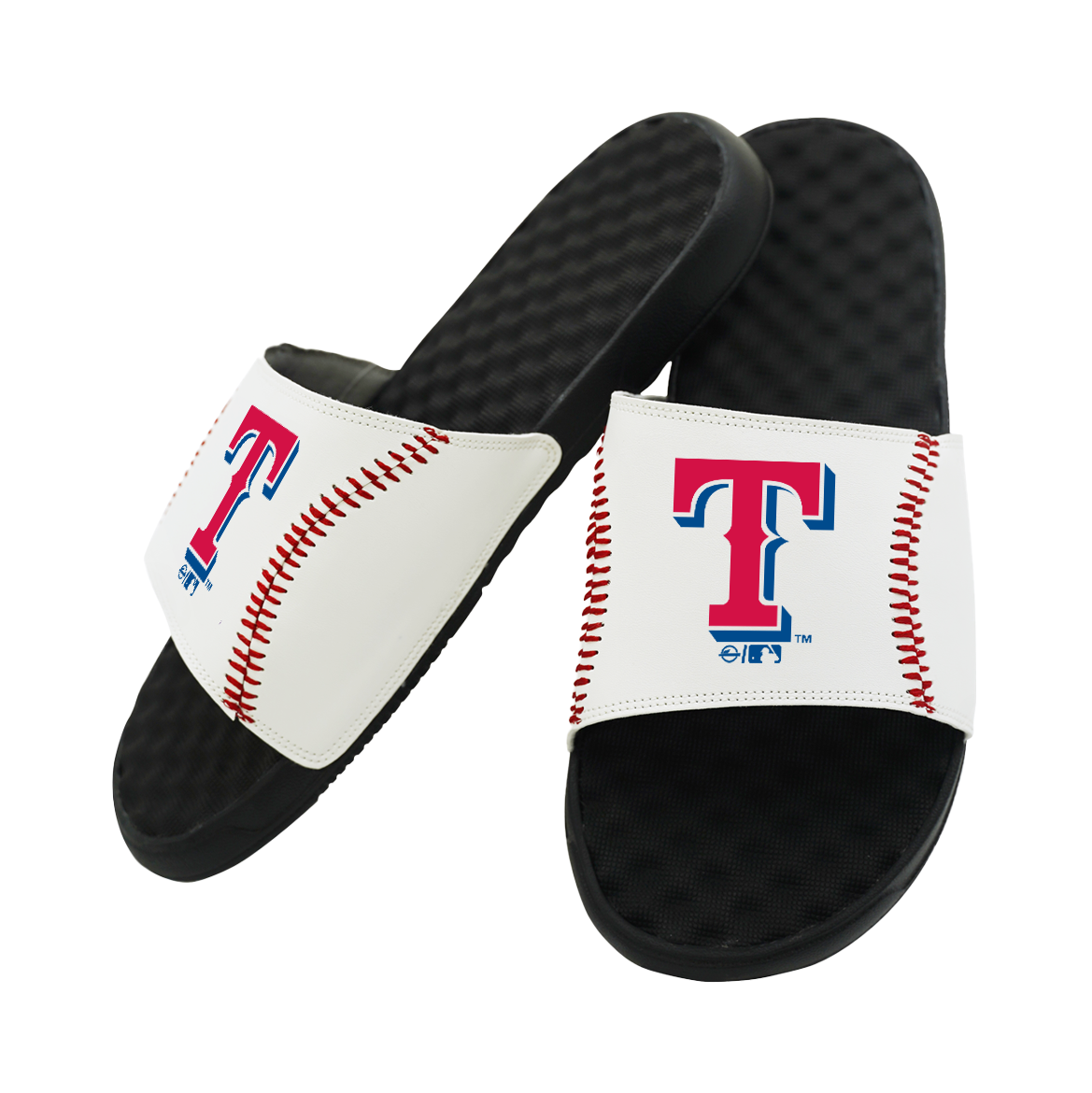 Texas Rangers Baseball Stitch Slide Sandals