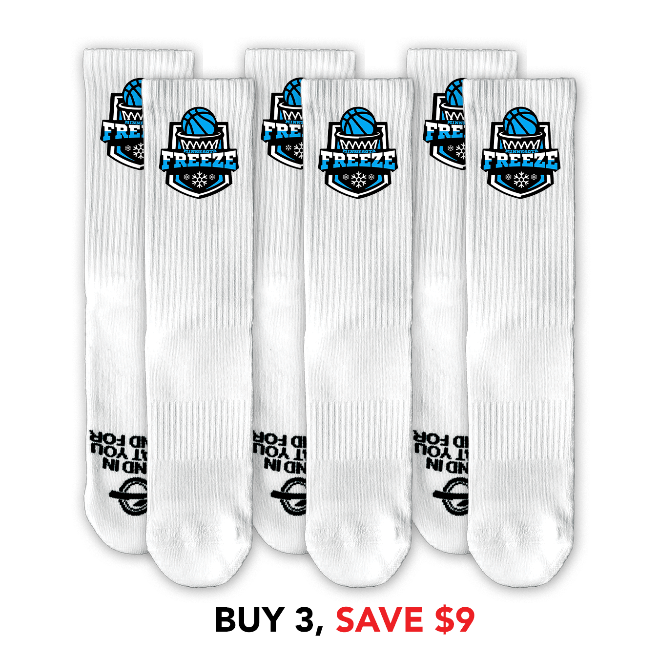 Freeze Basketball Lifestyle Socks Bundle