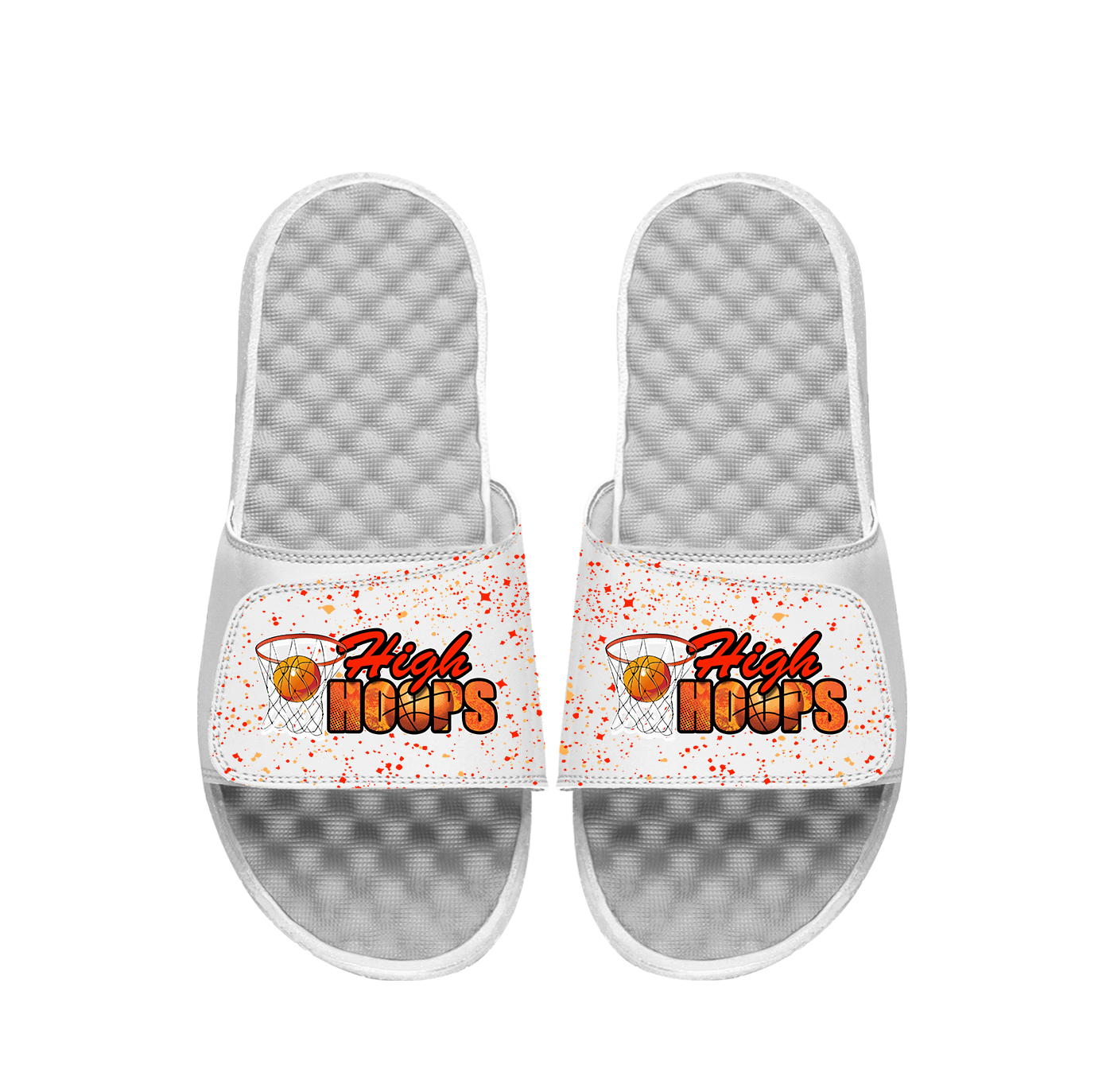 High Hoops Speckle PERSONALIZE Slides