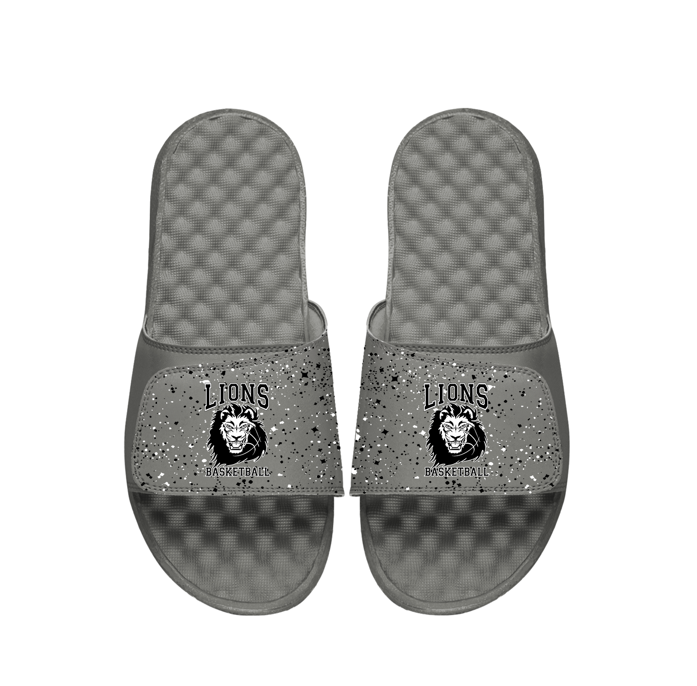 Lions Basketball Speckle PERSONALIZE Slides