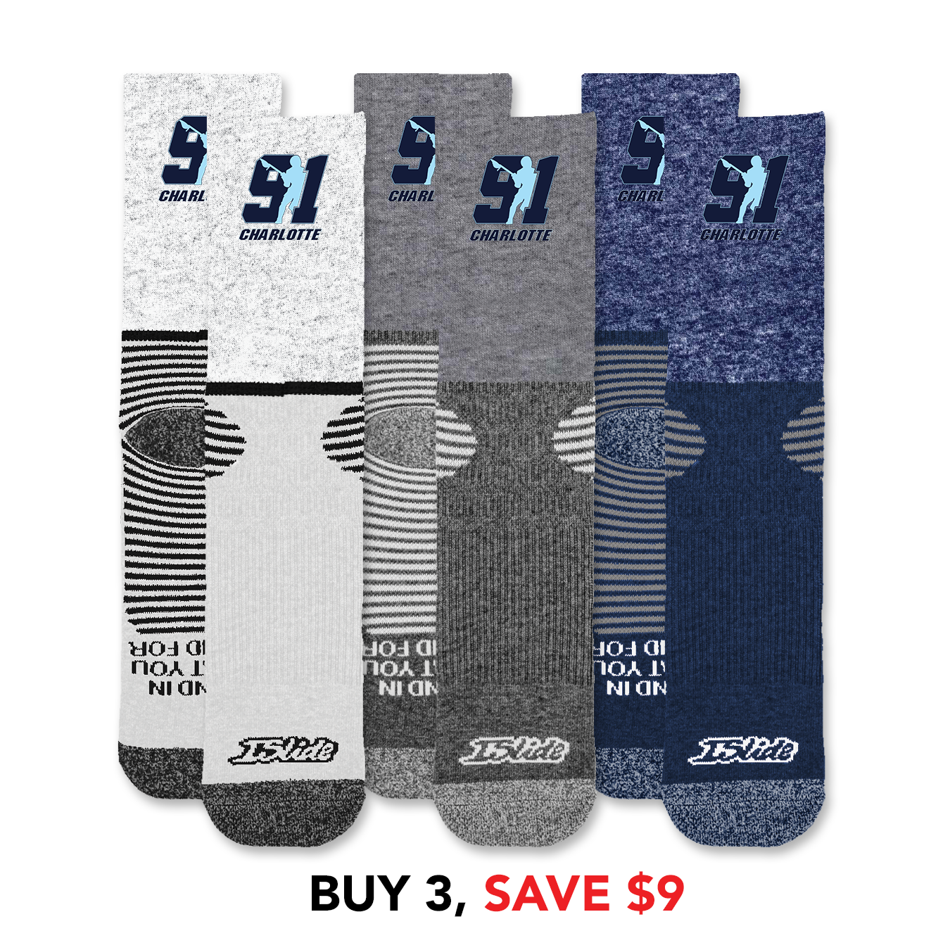 Team 91 Charlotte Primary Socks Bundle