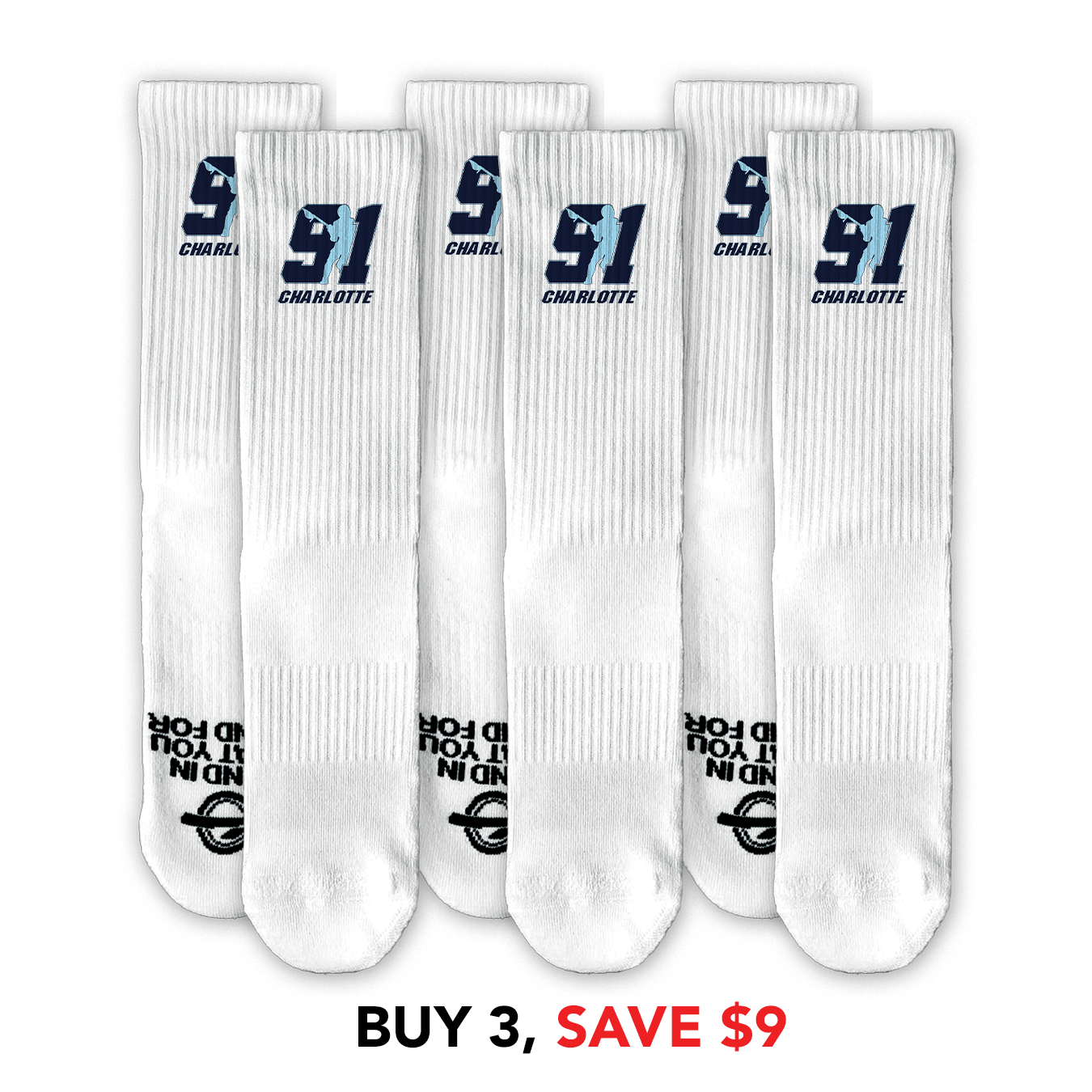 Team 91 Charlotte Lifestyle Socks Bundle