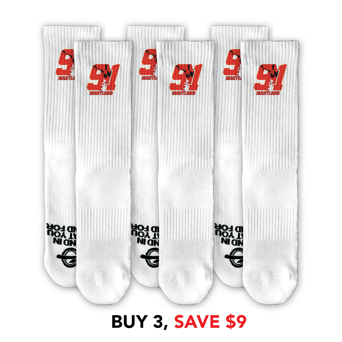 Team 91 Maryland Lifestyle Socks Bundle