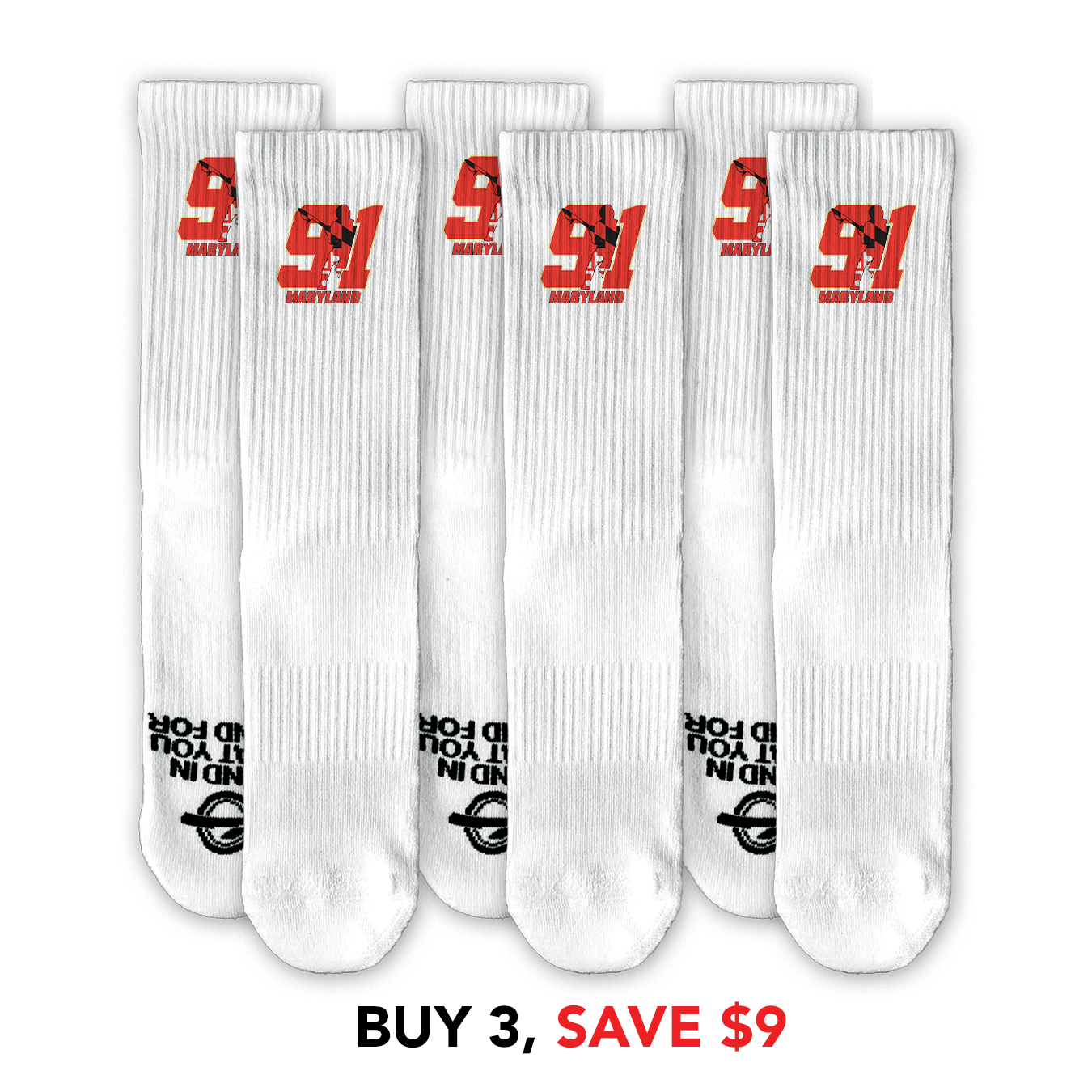 Team 91 Maryland Lifestyle Socks Bundle