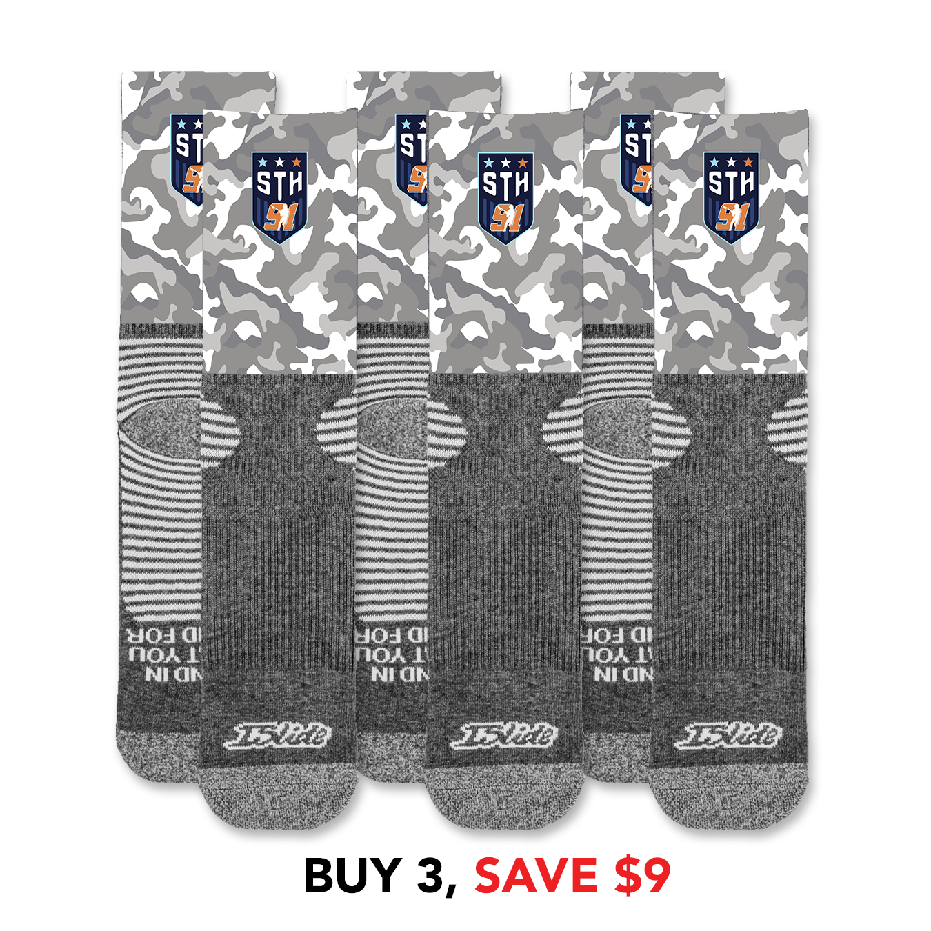 Team 91 South Camo Socks Bundle