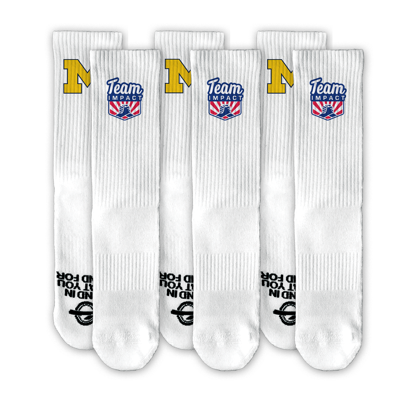 Team Impact University of Michigan Lifestyle Socks Bundle