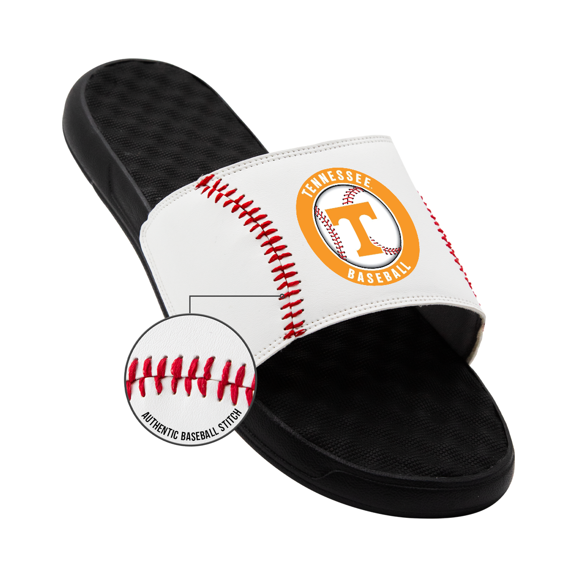 Tennessee Volunteers Baseball Stitch Slide Sandals