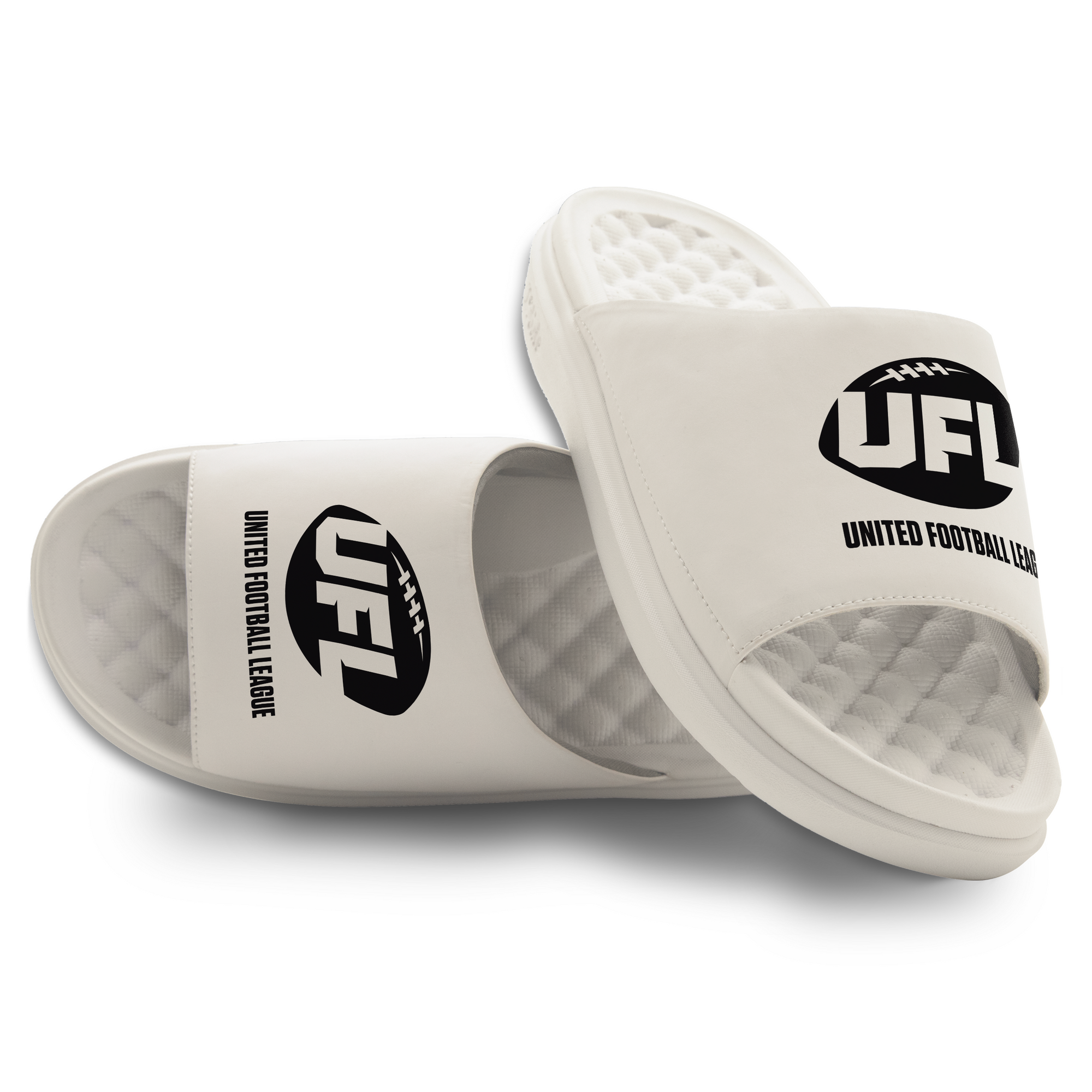 UFL Primary Logo Stack Motive Slide Sandals