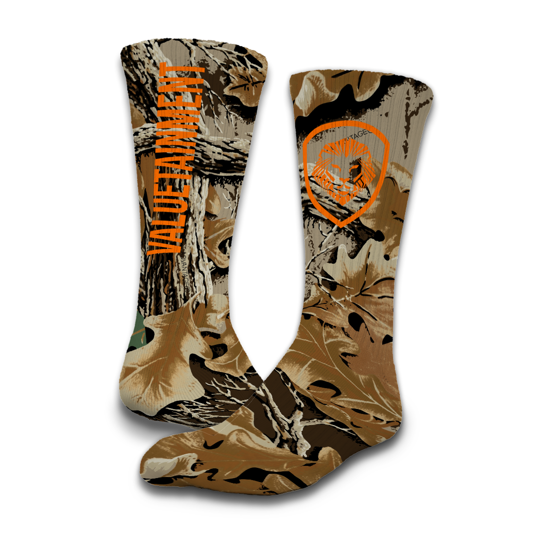 Valuetainment Lion Crest Real Tree Socks
