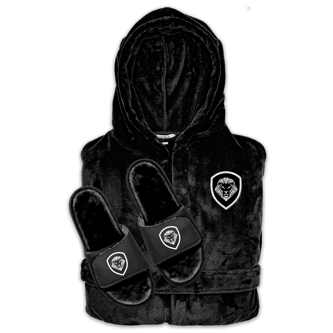 Valuetainment Lion Crest Robe Fur Bundle