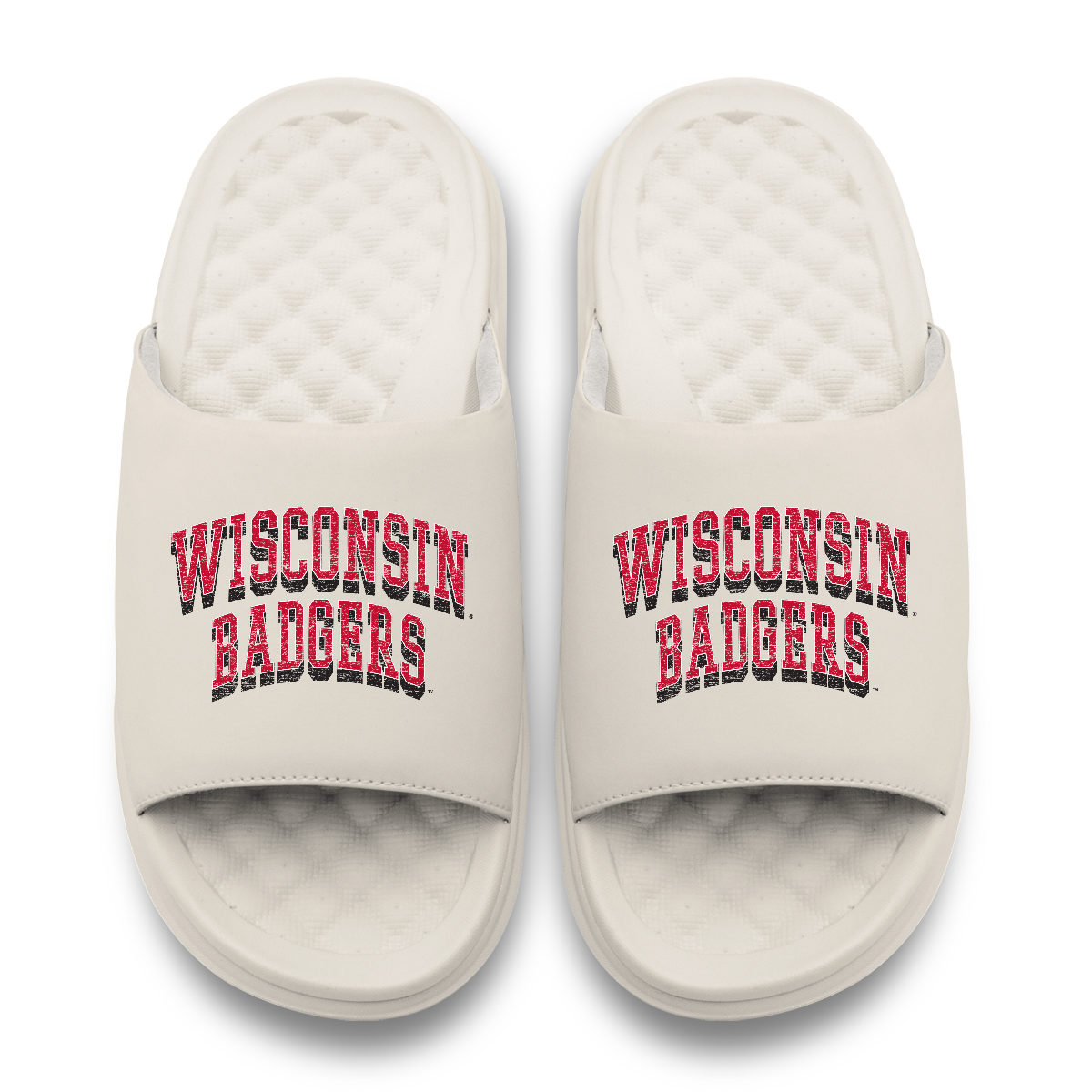 Wisconsin Badgers Stacked ISlide x Gameday Couture
