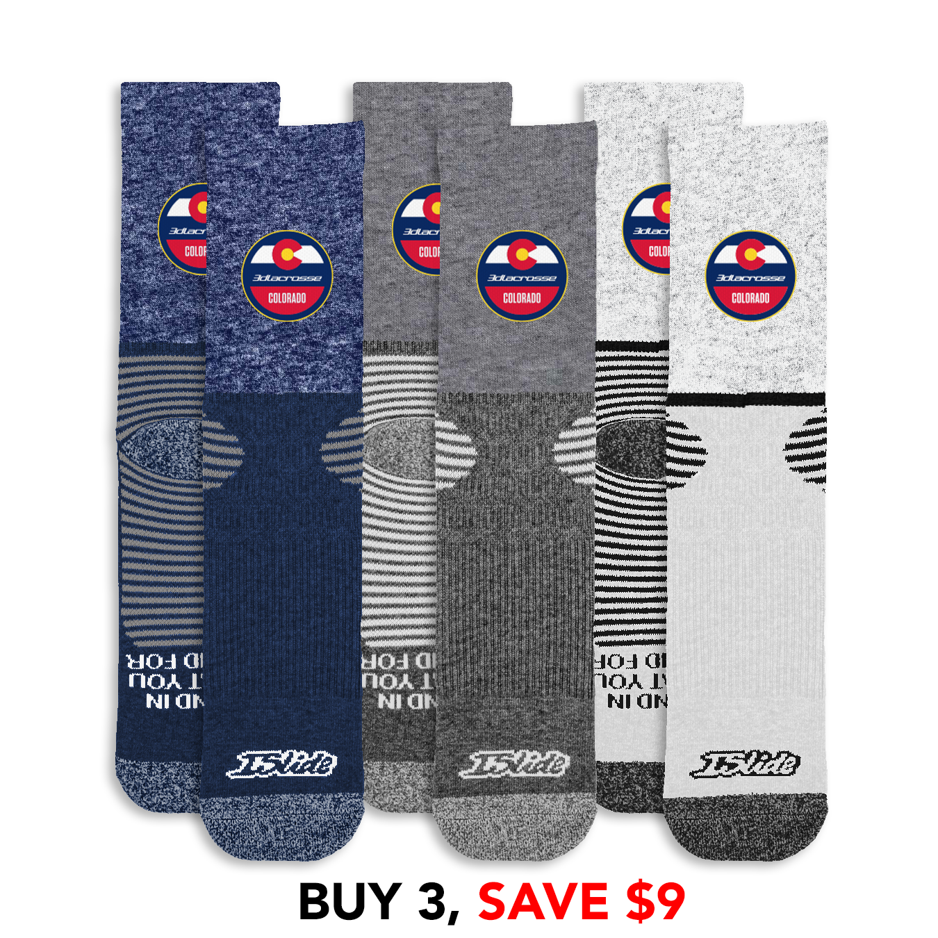 3d Colorado Primary Socks Bundle