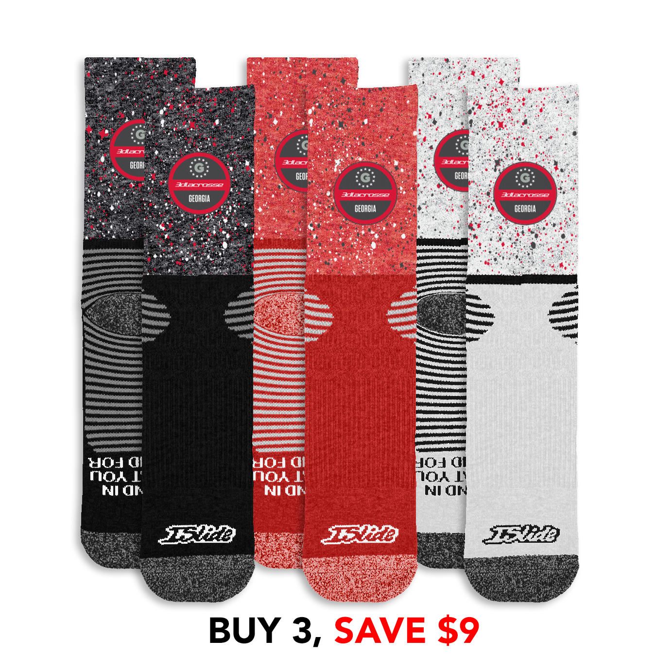 3d Georgia Speckle Socks Bundle