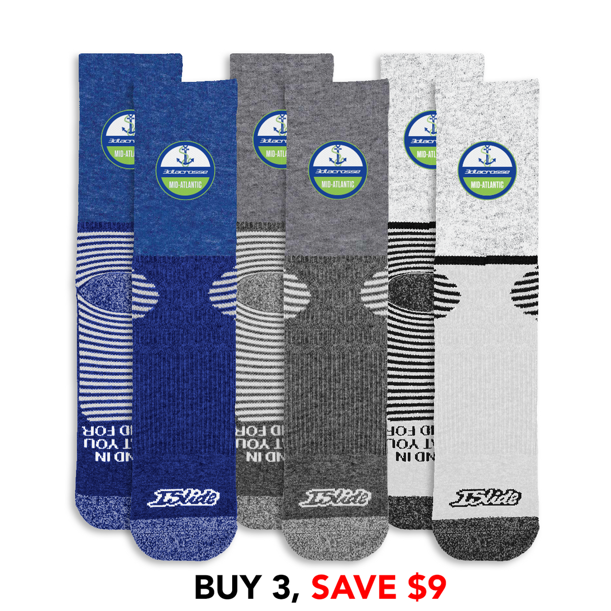 3d Mid-Atlantic Primary Socks Bundle