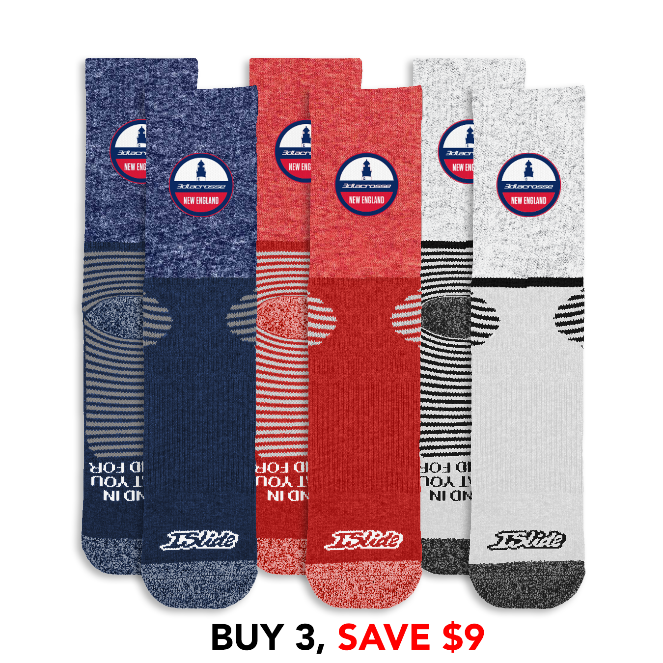 3d New England Primary Socks Bundle