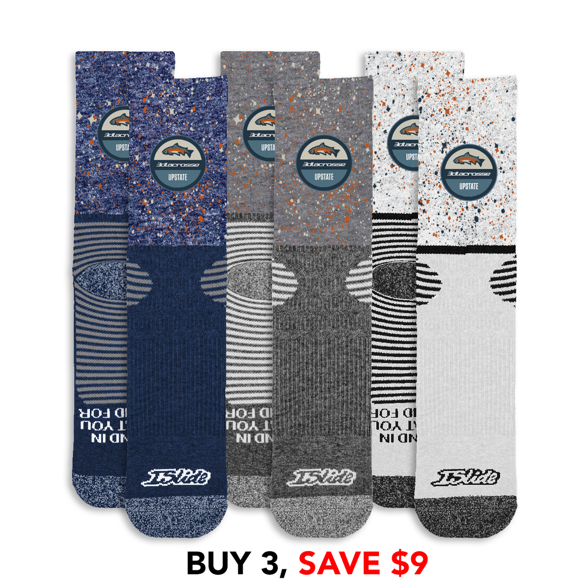 3d Upstate Speckle Socks Bundle