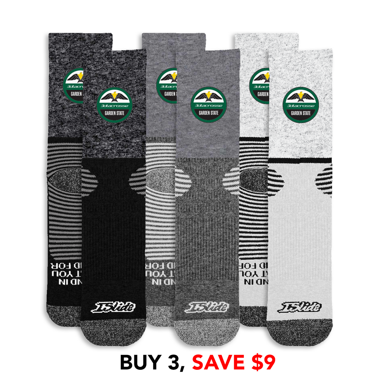 3d Garden State Primary Socks Bundle