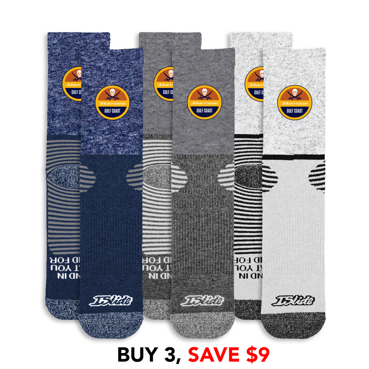 3d Gulf Coast Primary Socks Bundle