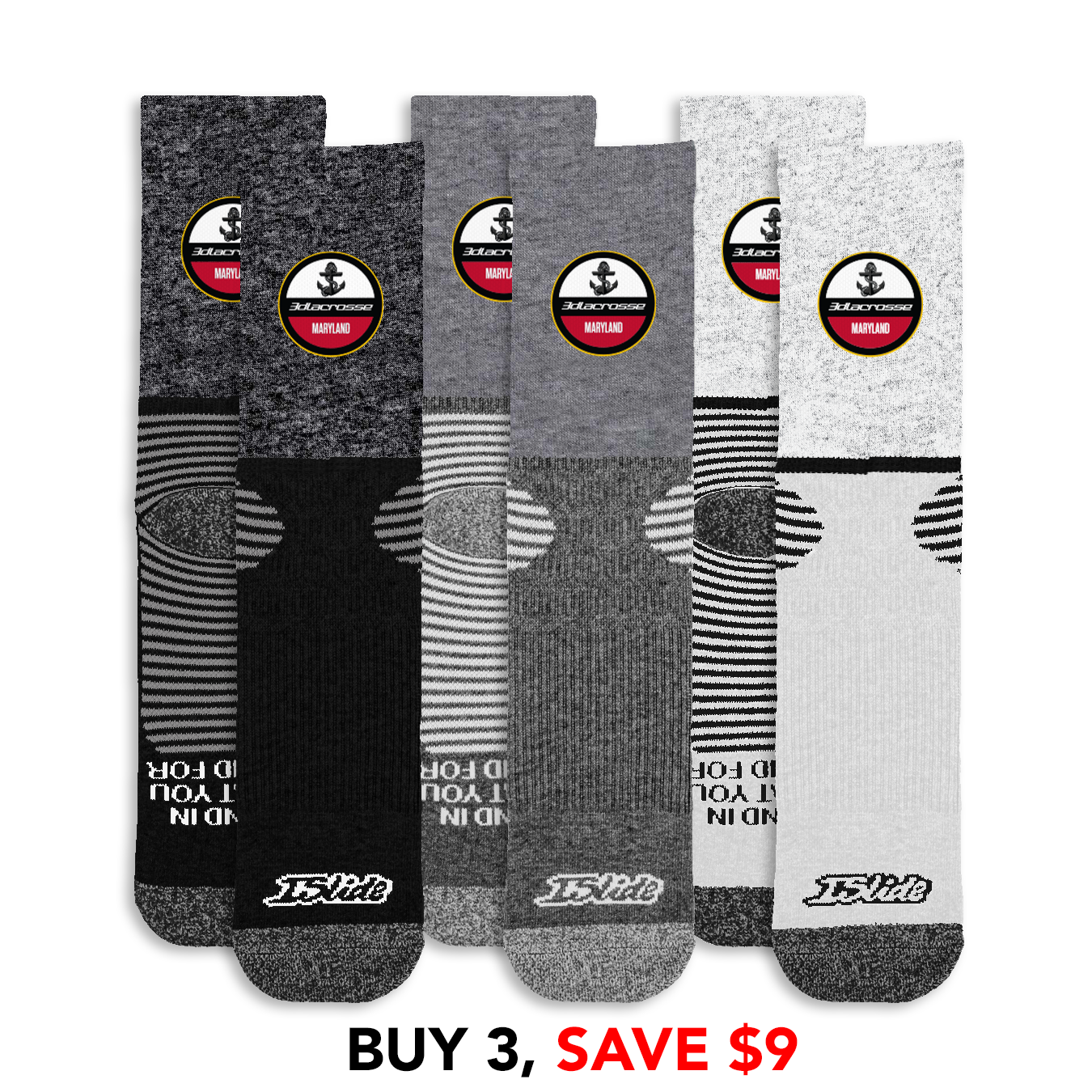 3d Maryland Primary Socks Bundle