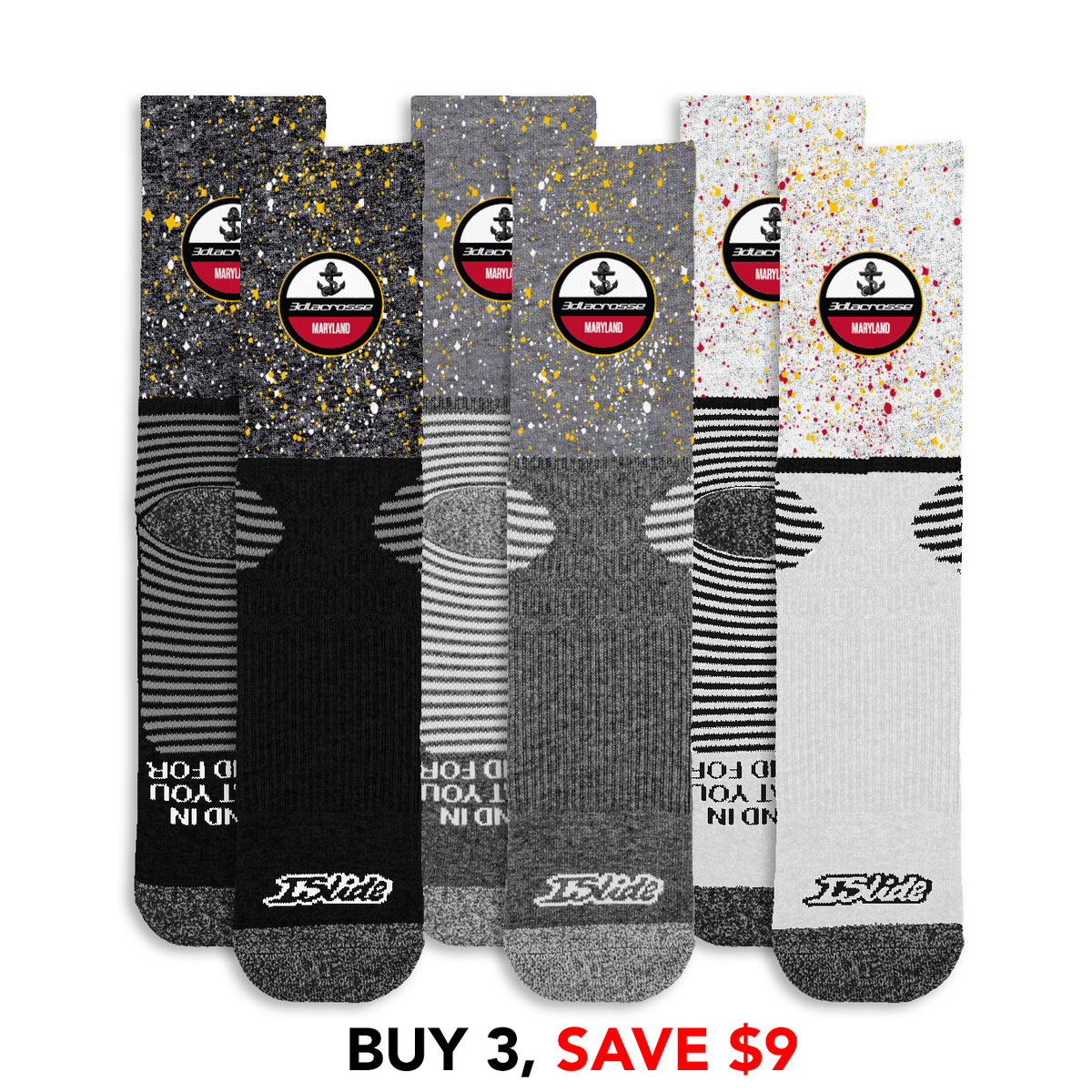3d Maryland Speckle Socks Bundle