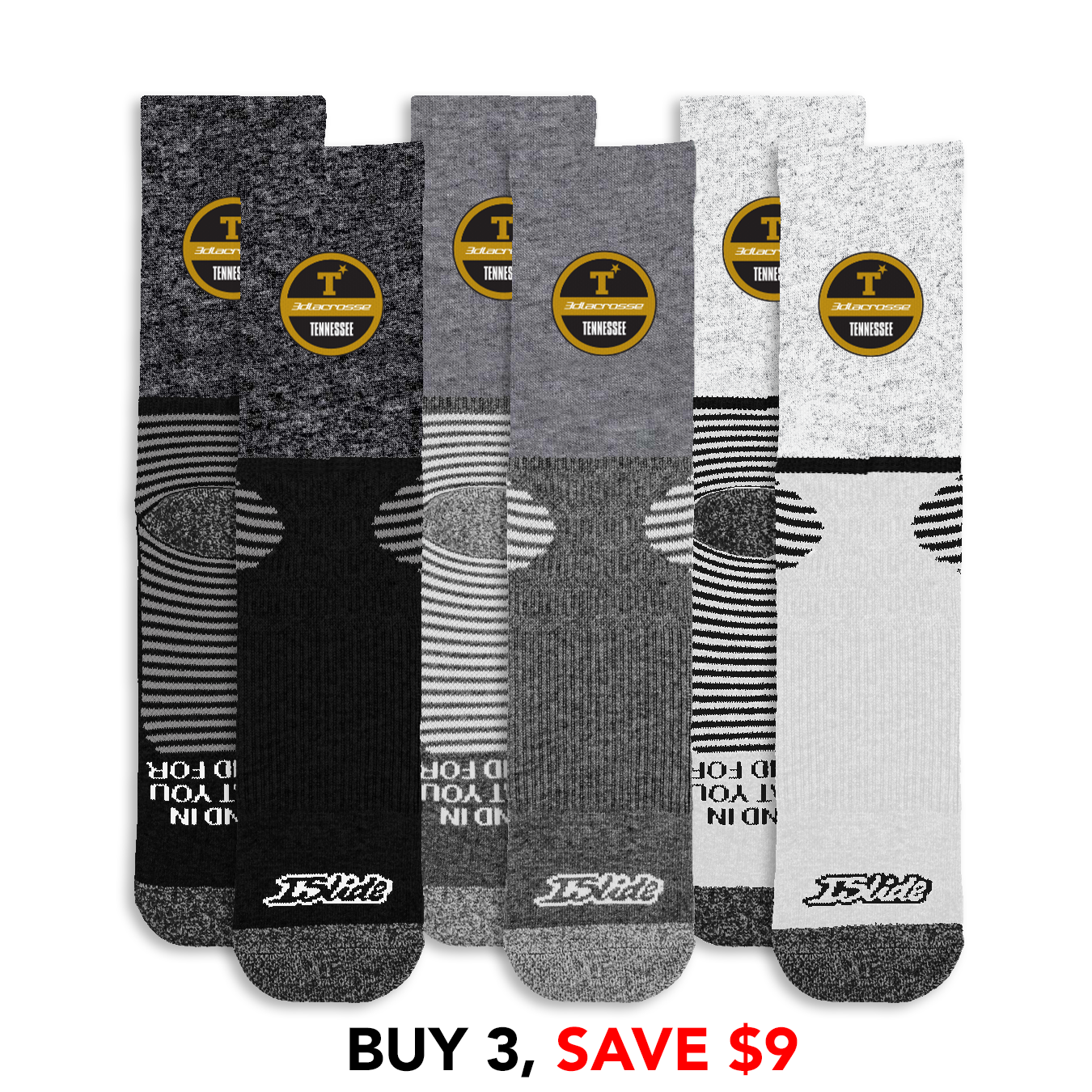 3d Tennessee Primary Socks Bundle
