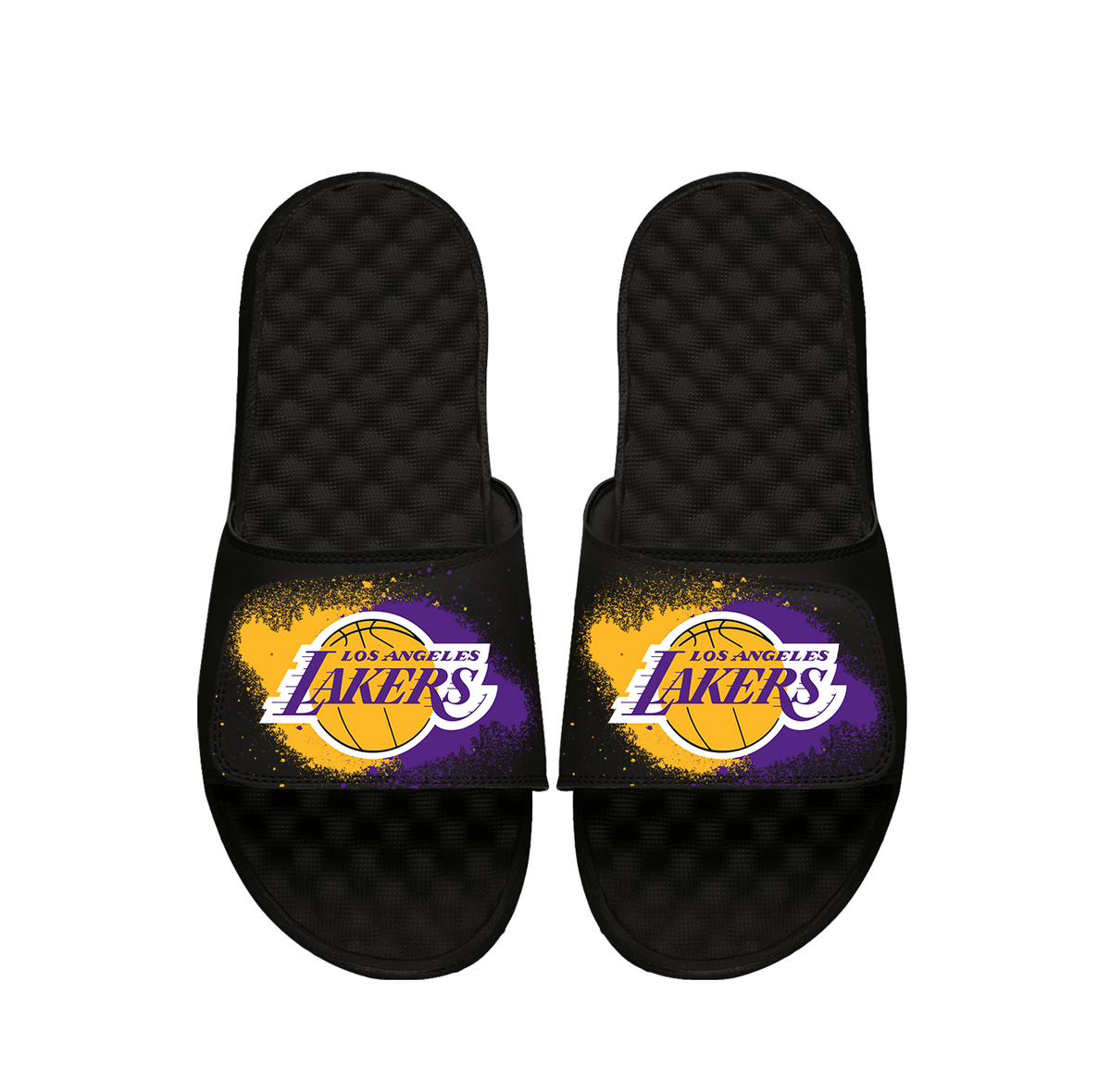La Lakers Spray Paint Slides