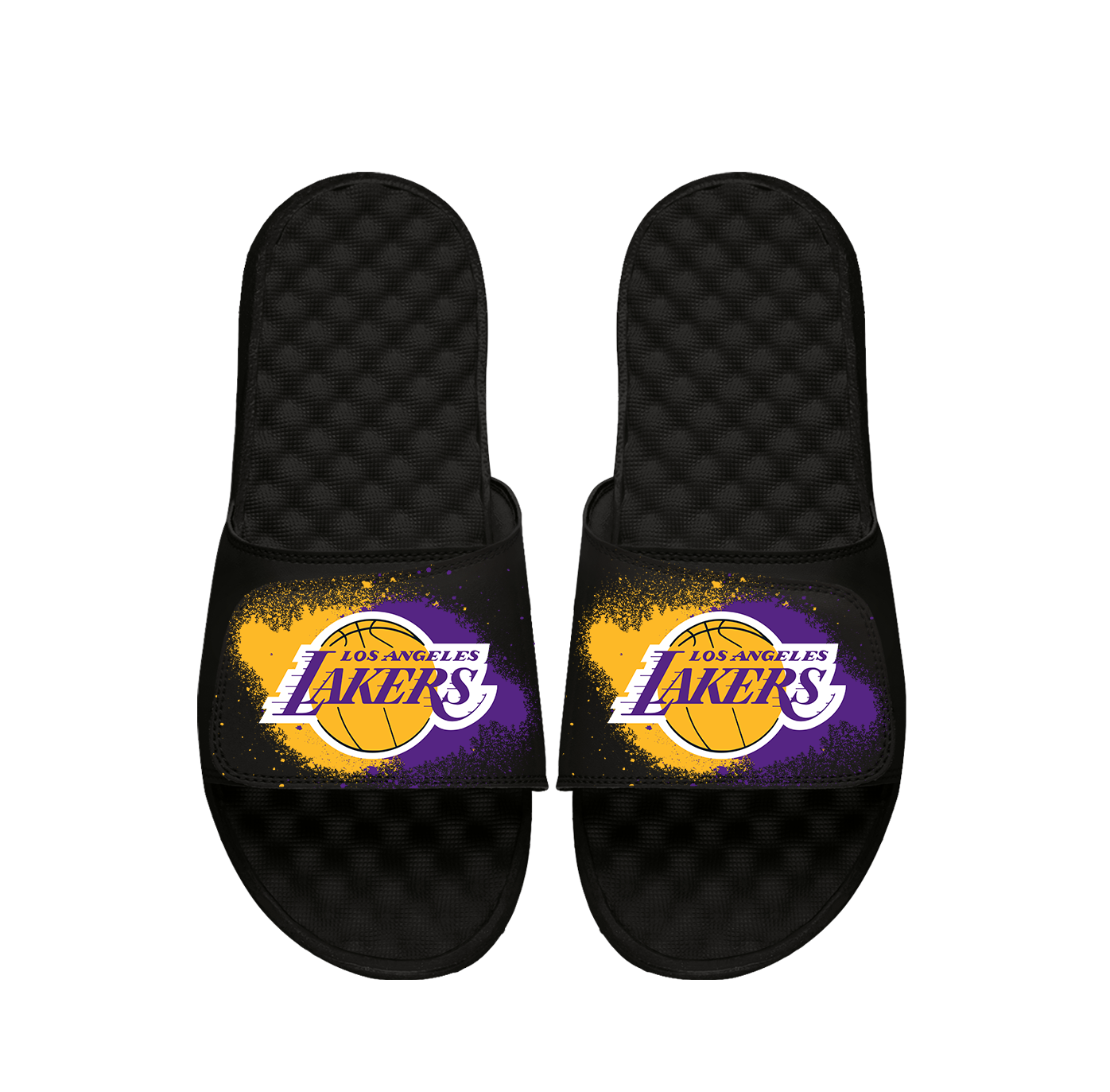 La Lakers Spray Paint Slides