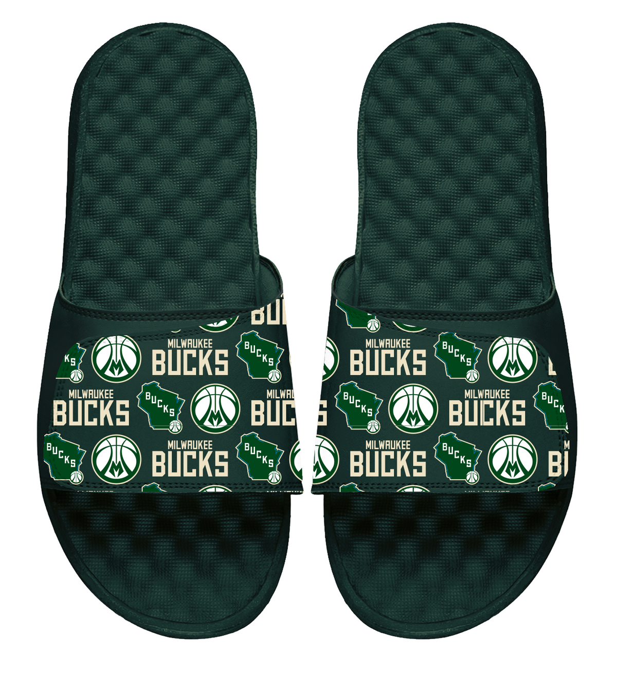 Milwaukee Bucks Dark Green Collage Slides