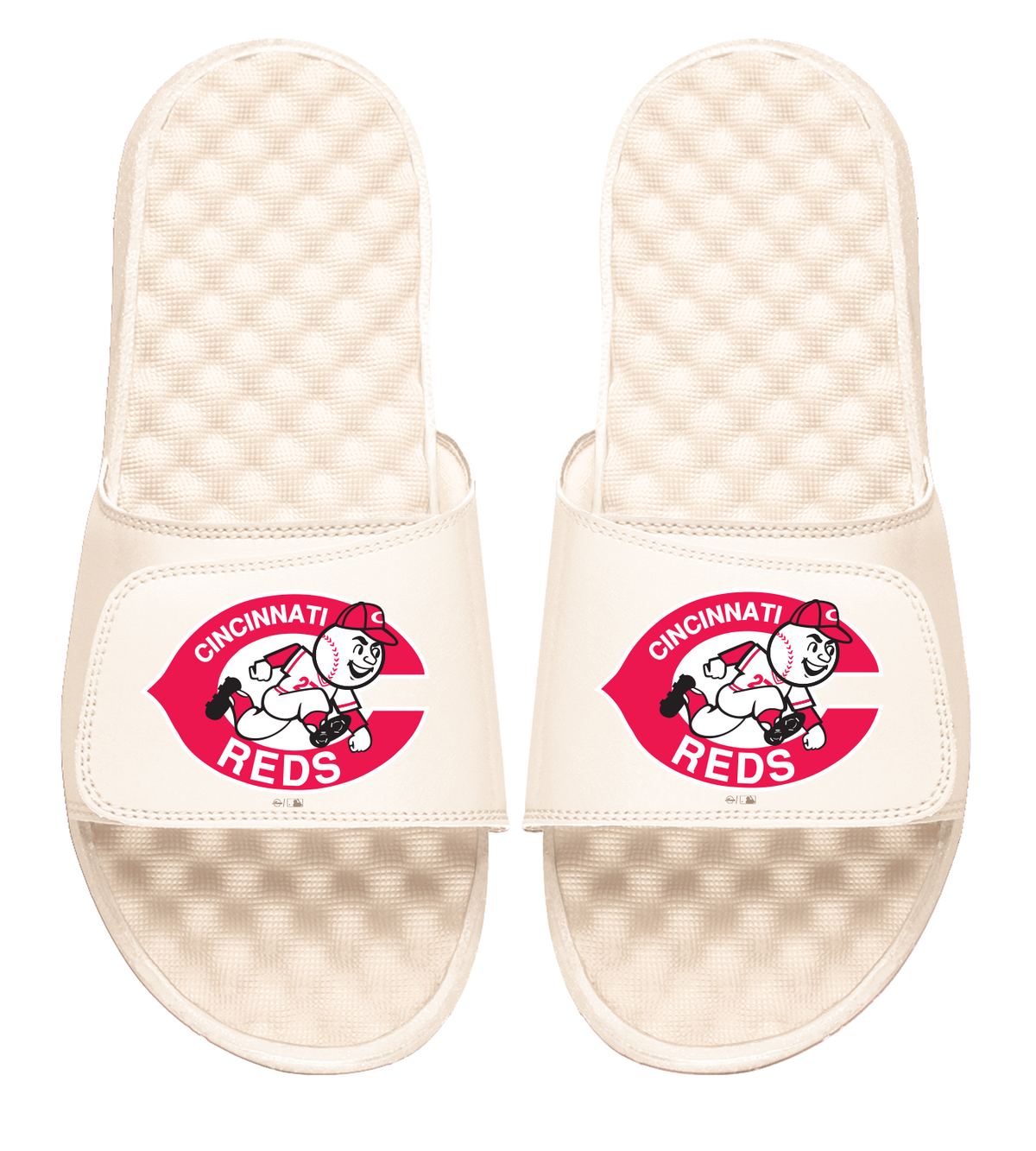 Cincinnati Reds Retro Cream Slides
