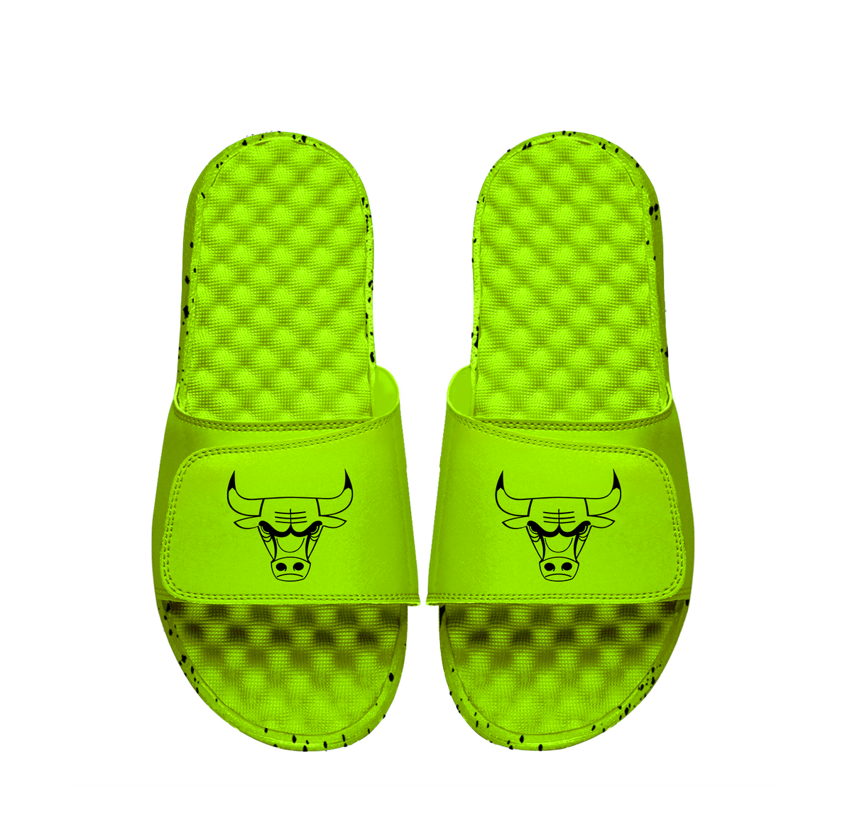 Bulls Neon Green Slides