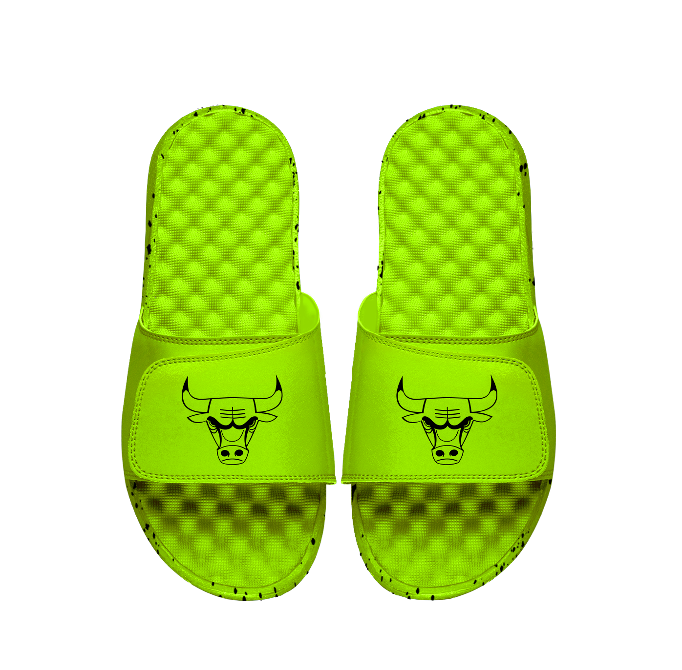 Bulls Neon Green Slides