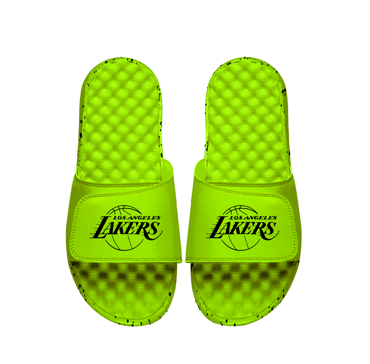 Lakers Neon Green Slides