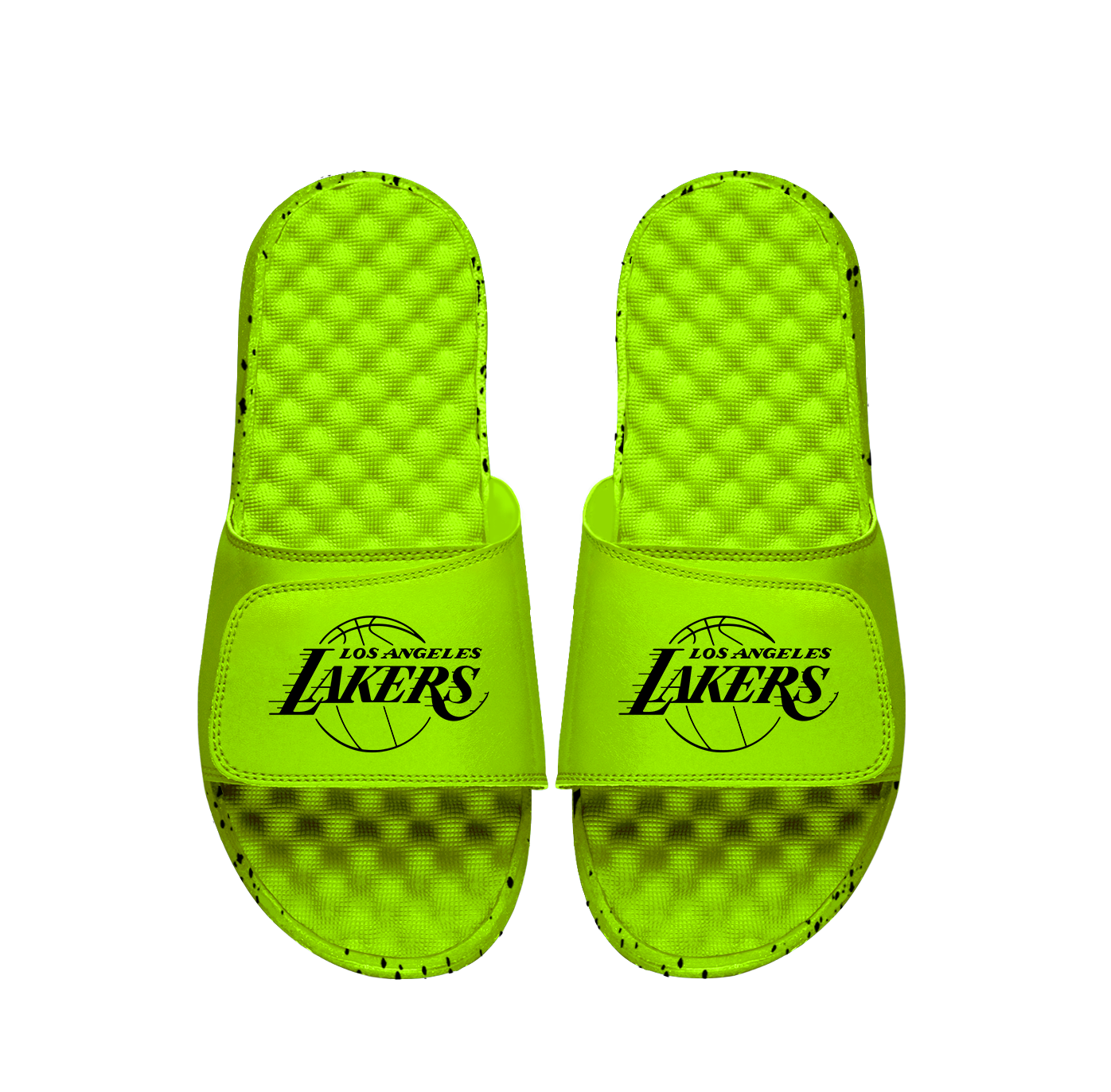 Lakers Neon Green Slides