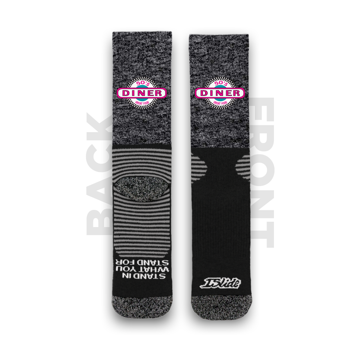 50s Diner Black Socks