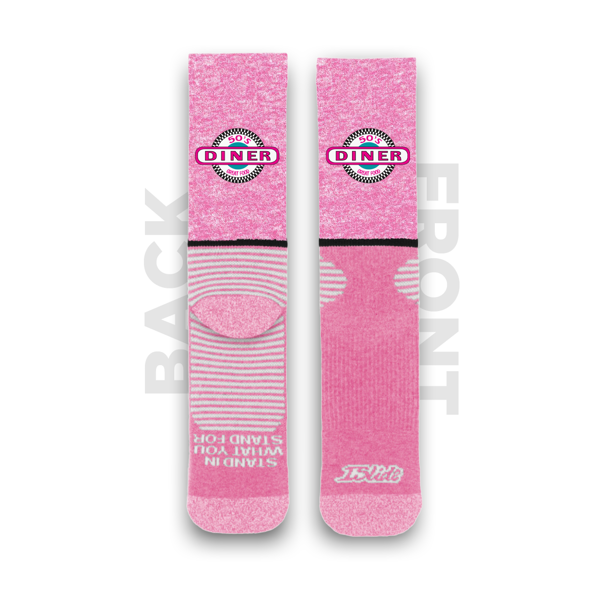50s Diner Pink Socks