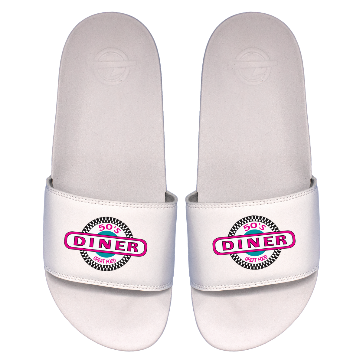 50s Diner White Motto Slides
