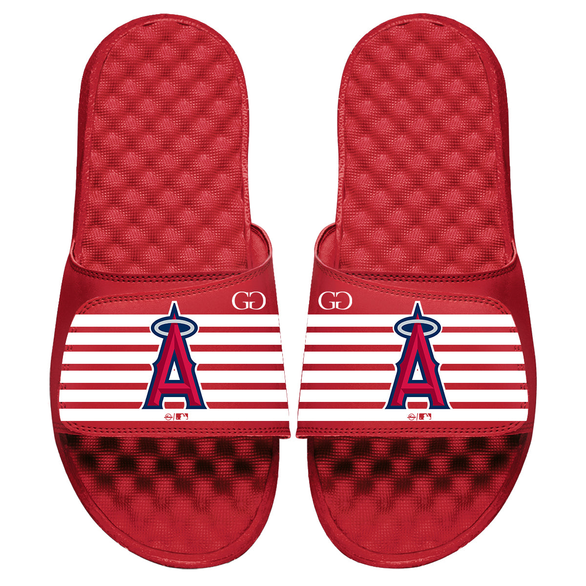 ISlides Official - ISlides USA - Los Angeles Angels MLB Custom Slides Slides 14/15 / Red Slides - Sandals - Slippers